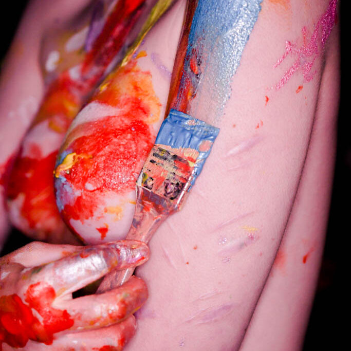 Photographe boudoir Morbihan Nu artistique en bodypainting