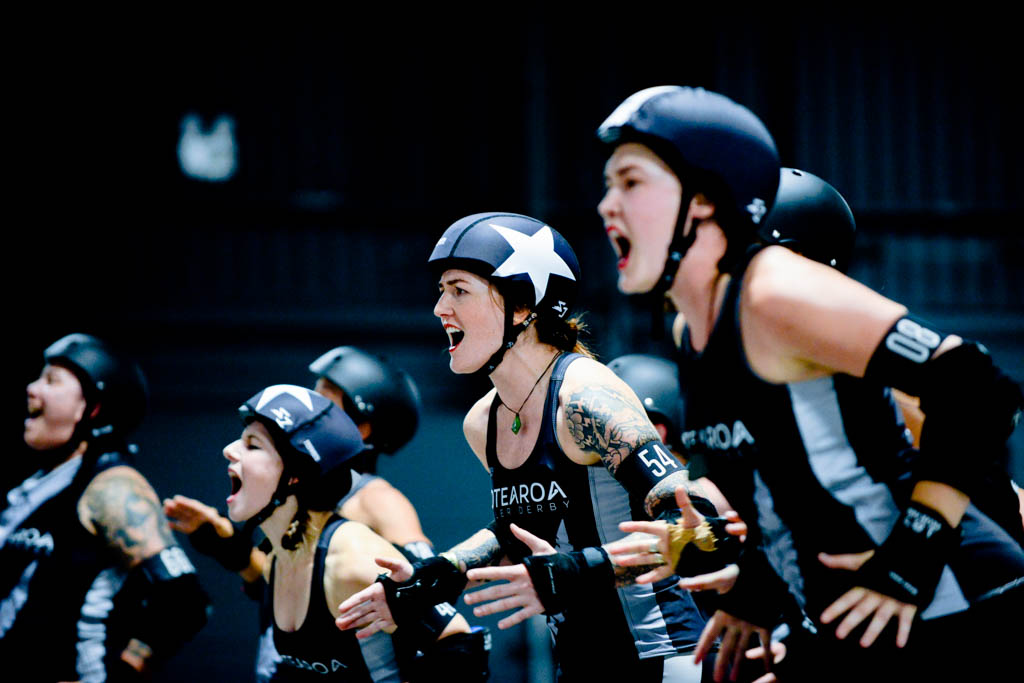 Sport Portrait Haka Roller Derby Aotearoa WFTDA